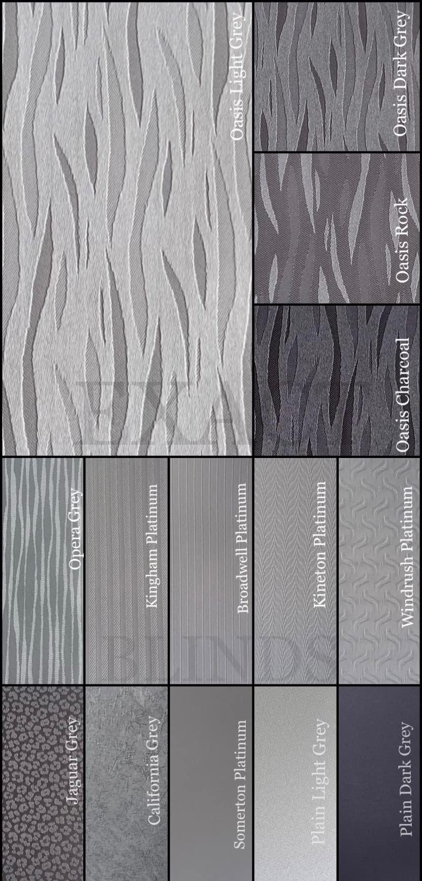 MARINA BLACK Vertical Blinds Slats Made to Measure 89mm (3.5" Wide