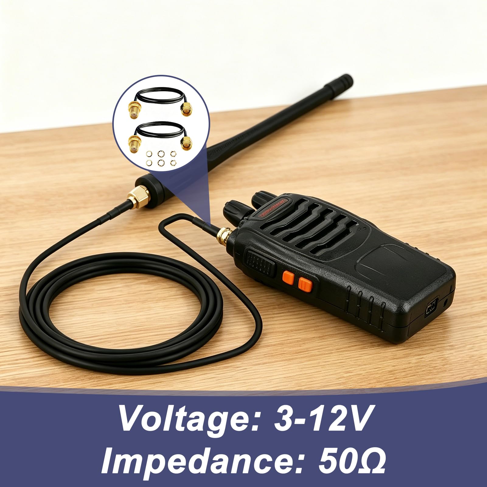 2 Stück SMA Kabel 30 cm Fensterdurchführung, SMA Verlängerungskabel auf SMA Buchse 50 Ohm Koaxial Verlängerung für WLAN 4G 5G LTE Router Außenantenne LoRa Gateway RF Signalübertragung ohne Bohren