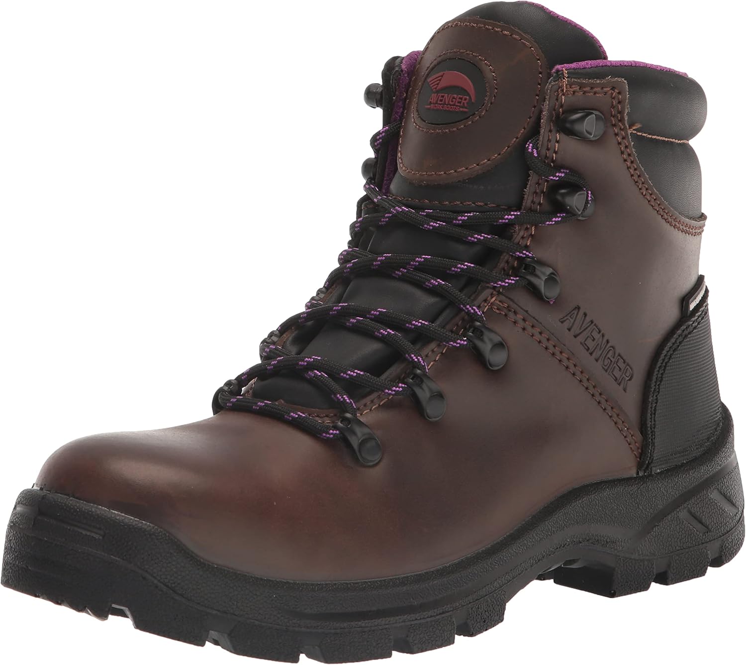 Avenger Work Boots Women's Medium Construction Boot, Brown, 9