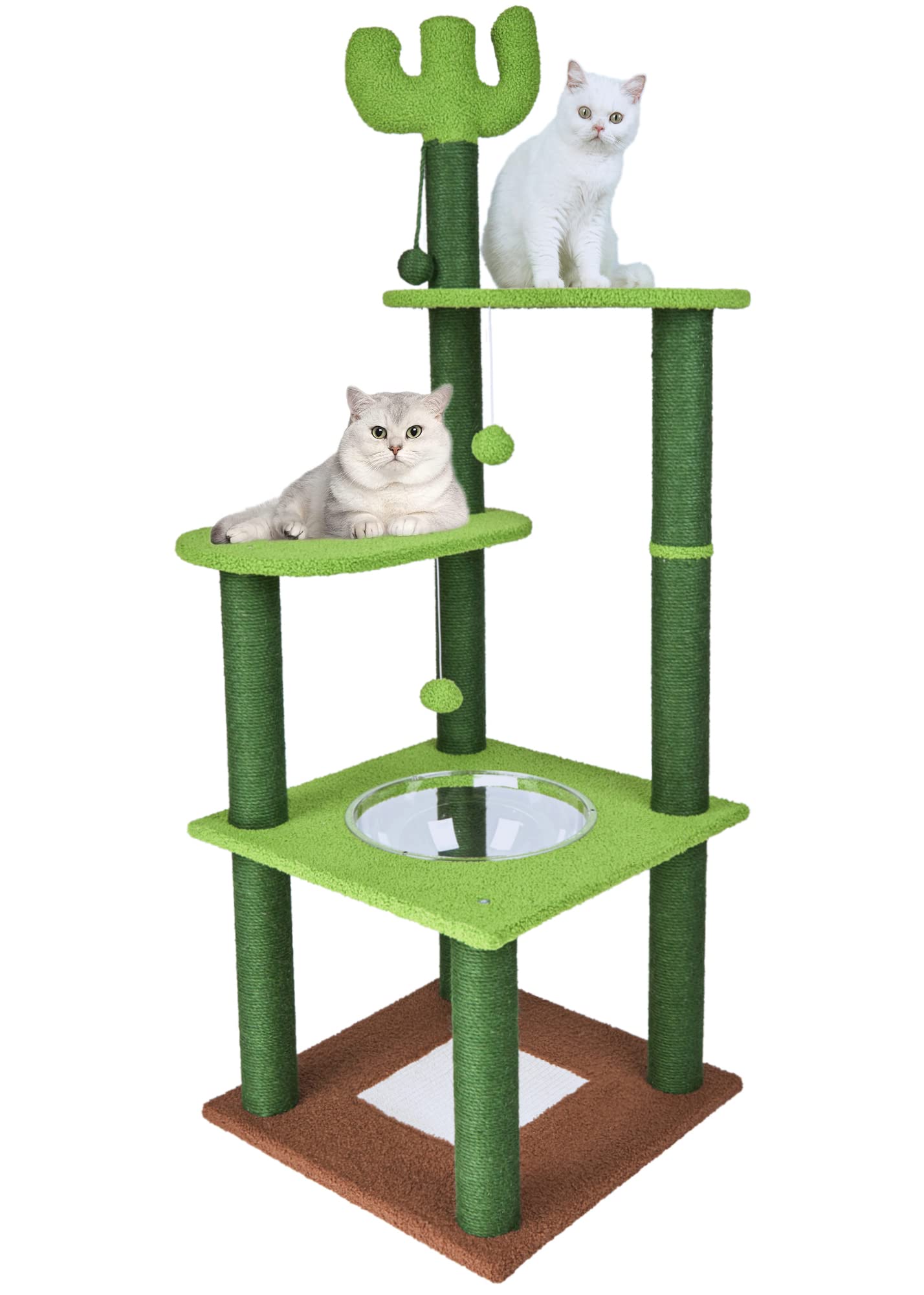 Buy NeoStyle Cactus Cat Tree for Indoor Cats,Cat Tower with Sisal