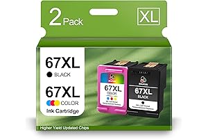 HP 67XL Ink Cartridges Black and Color Combo Pack
