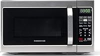 Farberware 0.7 Cu Ft Countertop Microwave Oven 700W Stainless Steel - Compact, Auto Cook, Defrost, Easy Clean, Child Lock