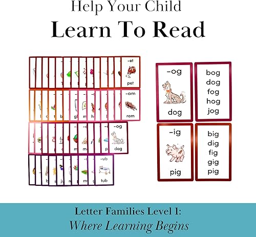 Miniatura 3 de 250 tarjetas didácticas para aprender a leer  Edades 5-8  Aumenta la confianza en la lectura  550 tarjetas de palabras fonéticas y a la vista