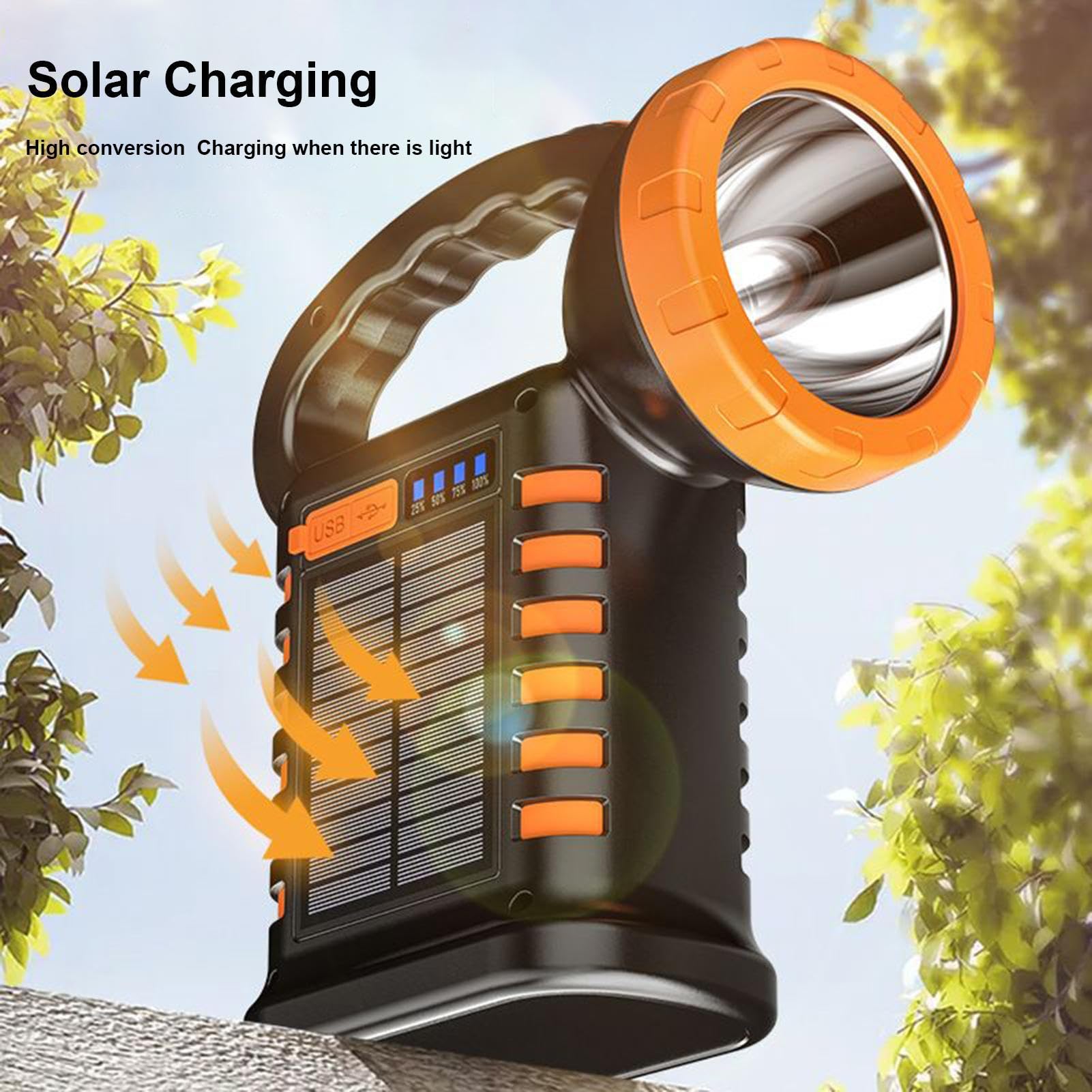 Solarna latarnia kempingowa Przenośna wodoodporna jasna lampa LED