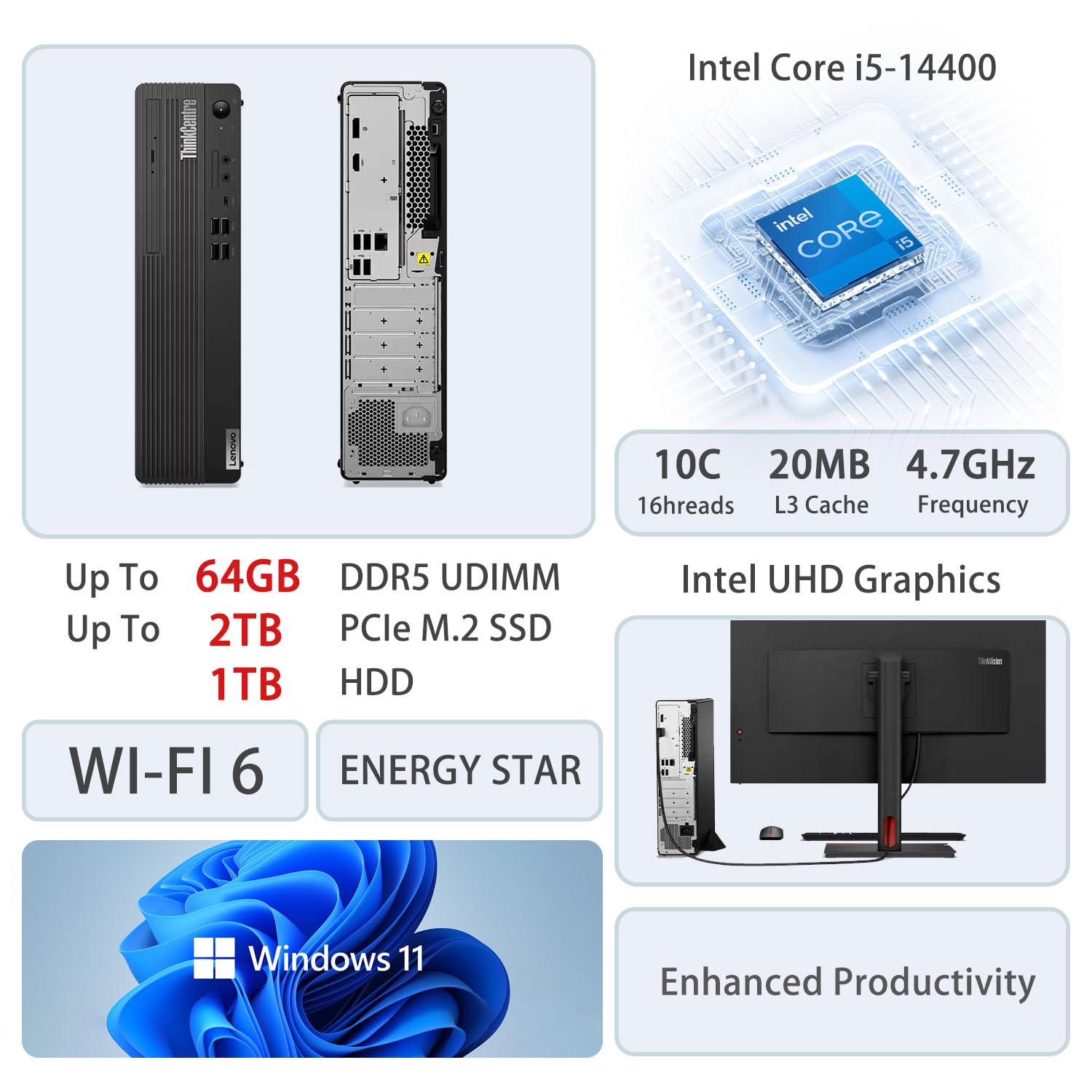 Amazon.com: Lenovo ThinkCentre M70s SFF Business Desktop | 14th