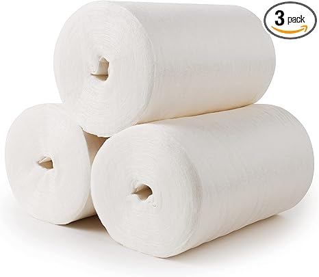 Diaper Liners for Cloth Diapers, 100 Disposable Sheets Per Roll, Made of Soft Material, by Nora's Nursery