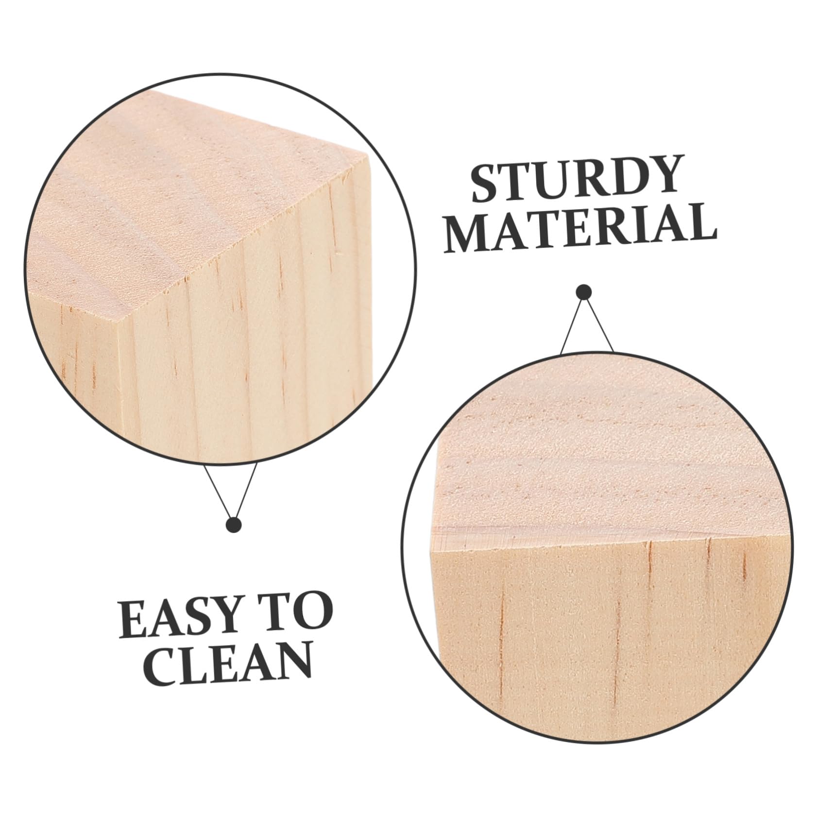 Cubos de Madera sin Terminar 20 Piezas 5cm para Niños