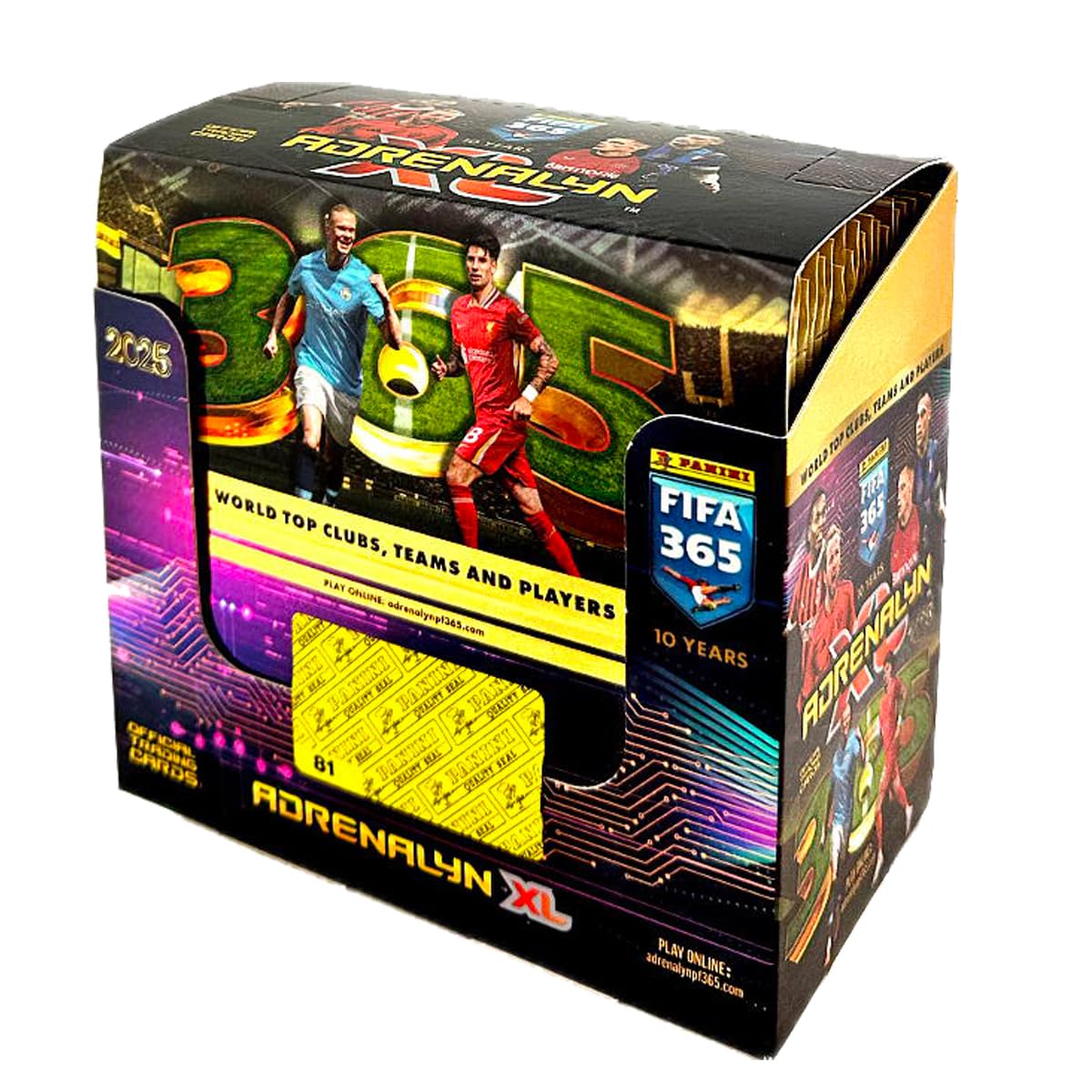 Adrenalyn FIFA 365 2024-2025 -Box of 50 TC Adrenalyn FIFA 365 Envelopes 2024-2025, Gold, Various (Panini 004911box50e)