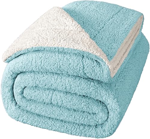 Exclusivo Mezcla Manta reversible de forro polar Sherpa de tamaño individual, manta de felpa suave para sofá y cama, mantas gruesas y cálidas para