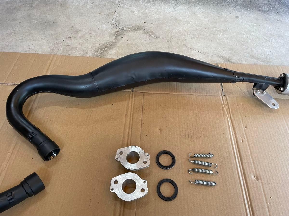 RZ50 RA02J 手巻きステンレスチャンバー RZ50 RA02J 手巻きステンレスチャンバー ヤマハ RZ50 チャンバー