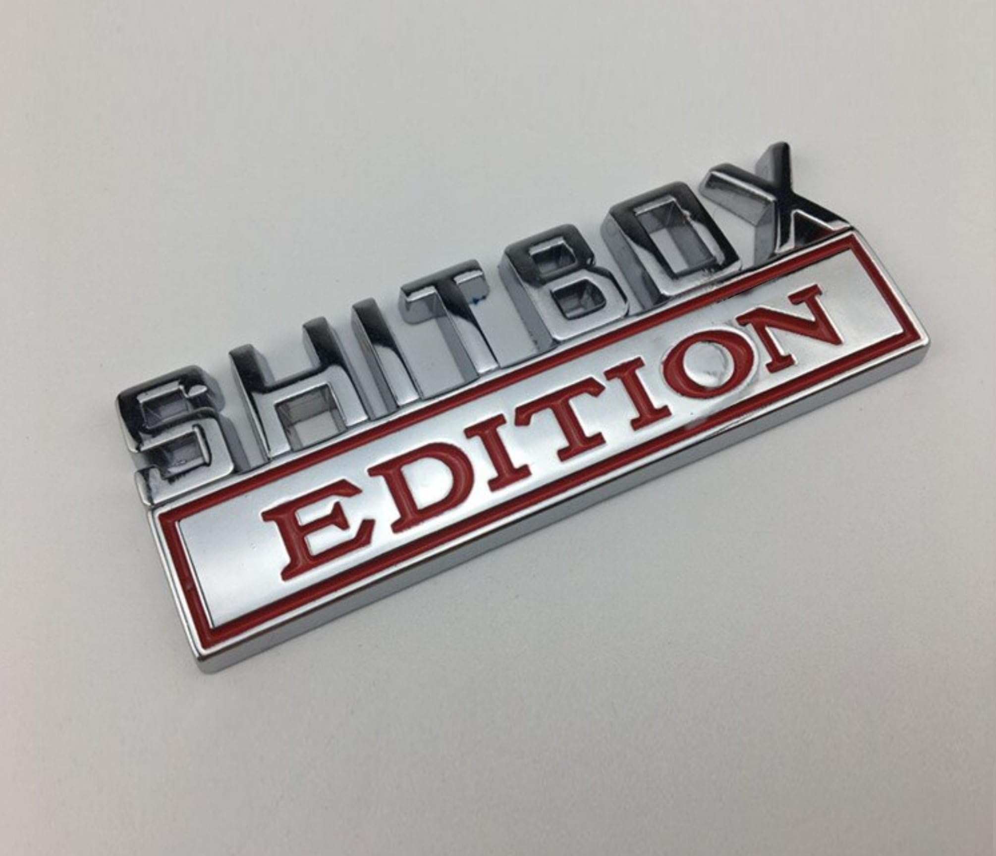 Sticker / Embleem 500HPE (rood/chroom) voor de Piaggio MP3 500cc HPE