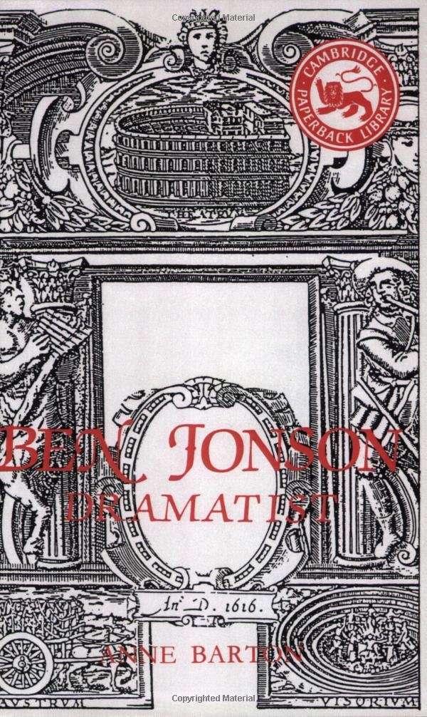 Ben Jonson Dramatist: Dramatist (Cambridge Paperback Library) - Barton, Anne