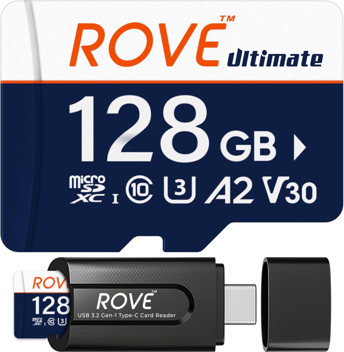 Tarjeta Micro SD Ultimate Tarjeta de memoria microSDXC de 128 GB con lector de tarjetas USB 3.2 tipo C 512 GB 170 MB/s C10, U3, V30, 4K, A2 para Dash Cam, teléfonos inteligentes Android, tabletas, juegos | MicroSDXC, C10 U3 V30 A2, 4K Video Ready, para Dash Cam, teléfonos inteligentes Android, tabletas, juegos, velocidad rápida de lectura y escritura