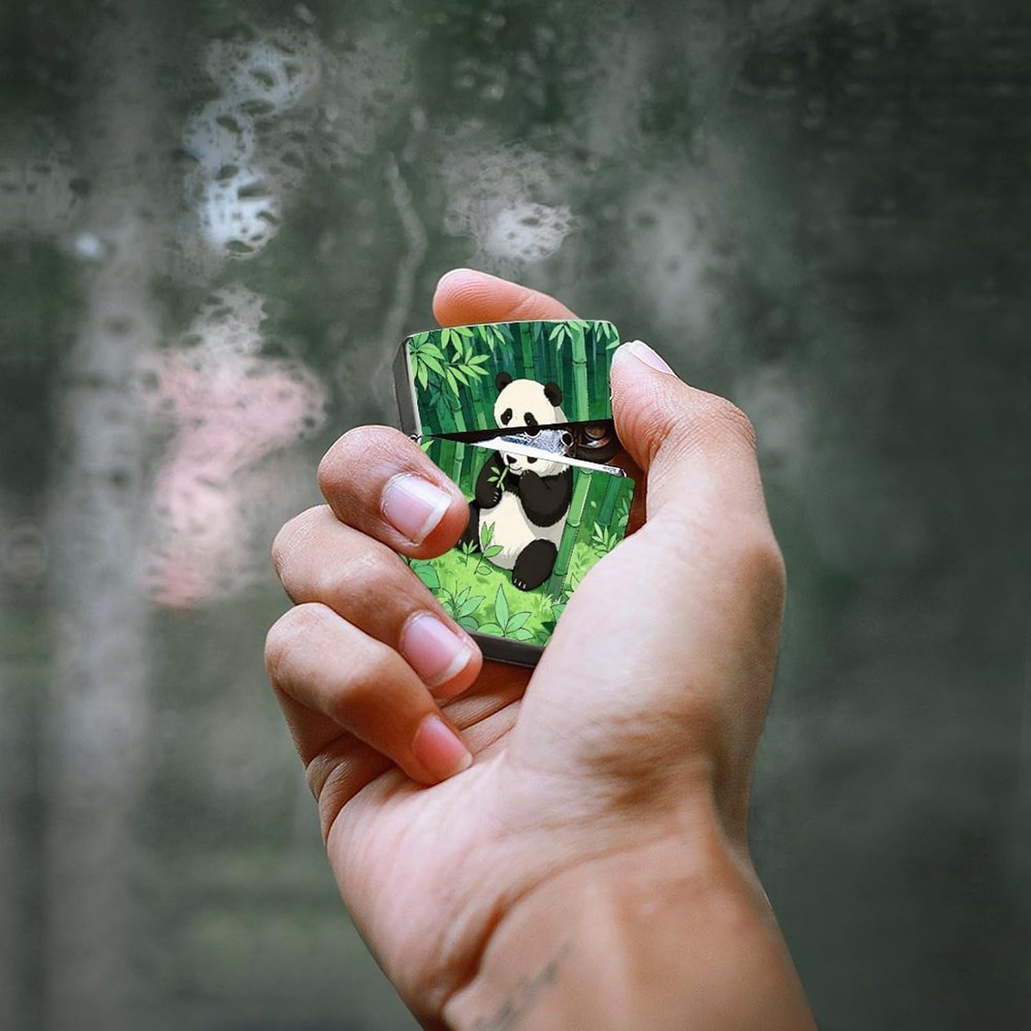 Cartoon Panda Lighter Case Cover Holder Lighter Sleeve