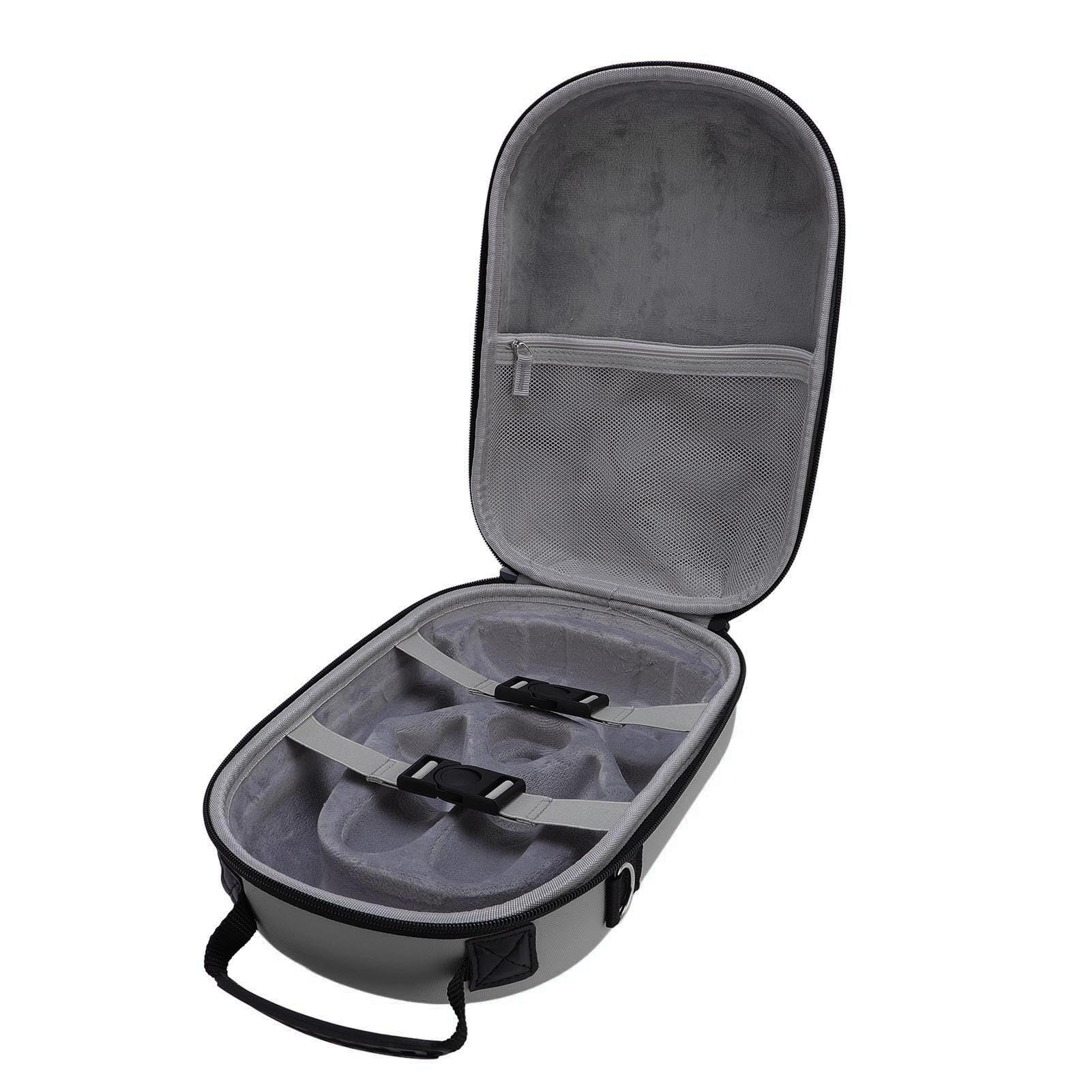 lyrlody Custodia Rigida da Viaggio, Custodia da Viaggio Organizer per Elettronica EVA PU, 13 X 9,4 X 5,3 Pollici, Antiurto per Controller Visori VR Cavi Caricabatterie per Viaggi Lavoro Casa (GREY)
