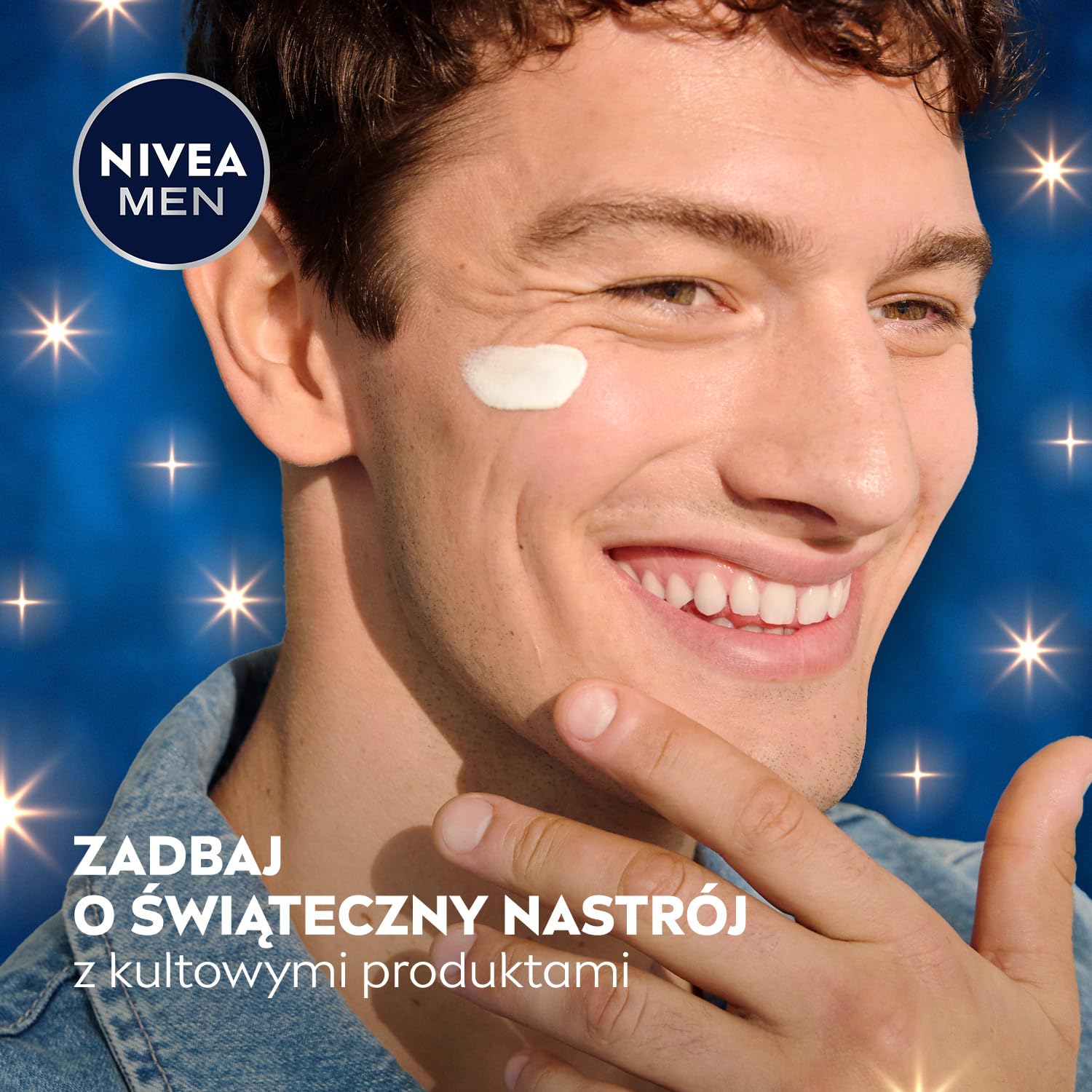 NIVEA MEN Caring Comfort Świąteczny prezent - Zestaw kosmetyków dla mężczyzn do twarzy i ciała: anyperspirant roll on, żel pod prysznic i krem nawilżający Creme