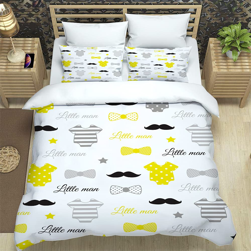Parure de lit en microfibre jaune 240x260 pour chambre adulte cocooning
