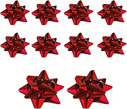 Metallic bows, Christmas Bows, Christmas Bows for Wrapping Self-Adhesive, 4 cm Self Adhesive Wrapping Pull Bows Curling Ribbon Rolls for Wedding Birthday New Year Festive
