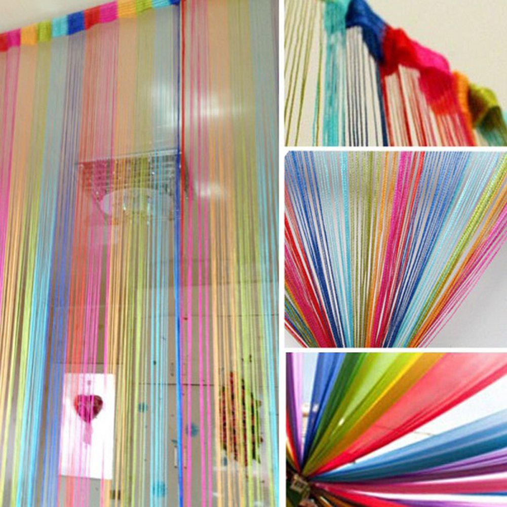 Amazon.co.jp: String Curtains, String Curtains, Set of 2, 39.4 x