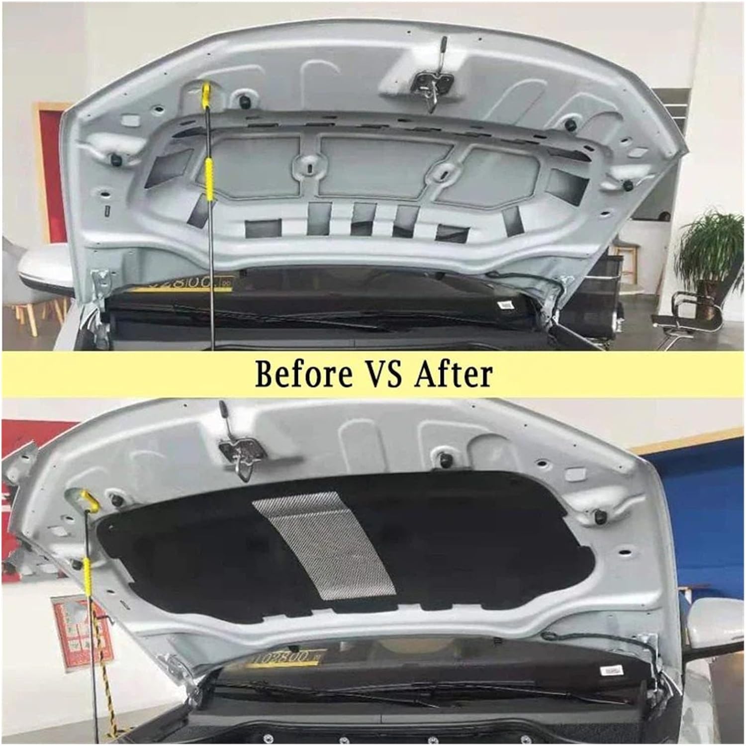 フロントエンジンフードサウンドパッド、フォルクスワーゲンに適合、ジェッタに適合、VS5 2019 防音コットンカバー断熱パッドマット