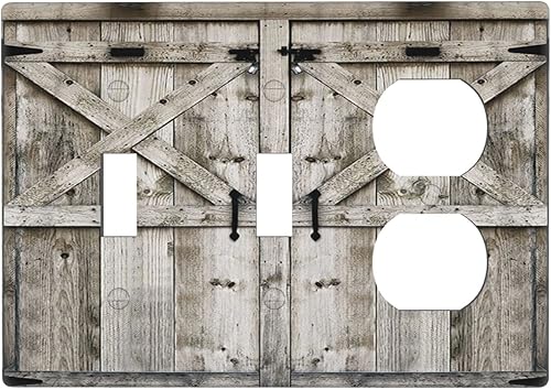 Miniatura 9 de Placa decorativa de madera rústica con estrella de Texas occidental de 1 banda, placa decorativa de pared GFCIRocker, tablero de madera rústico de