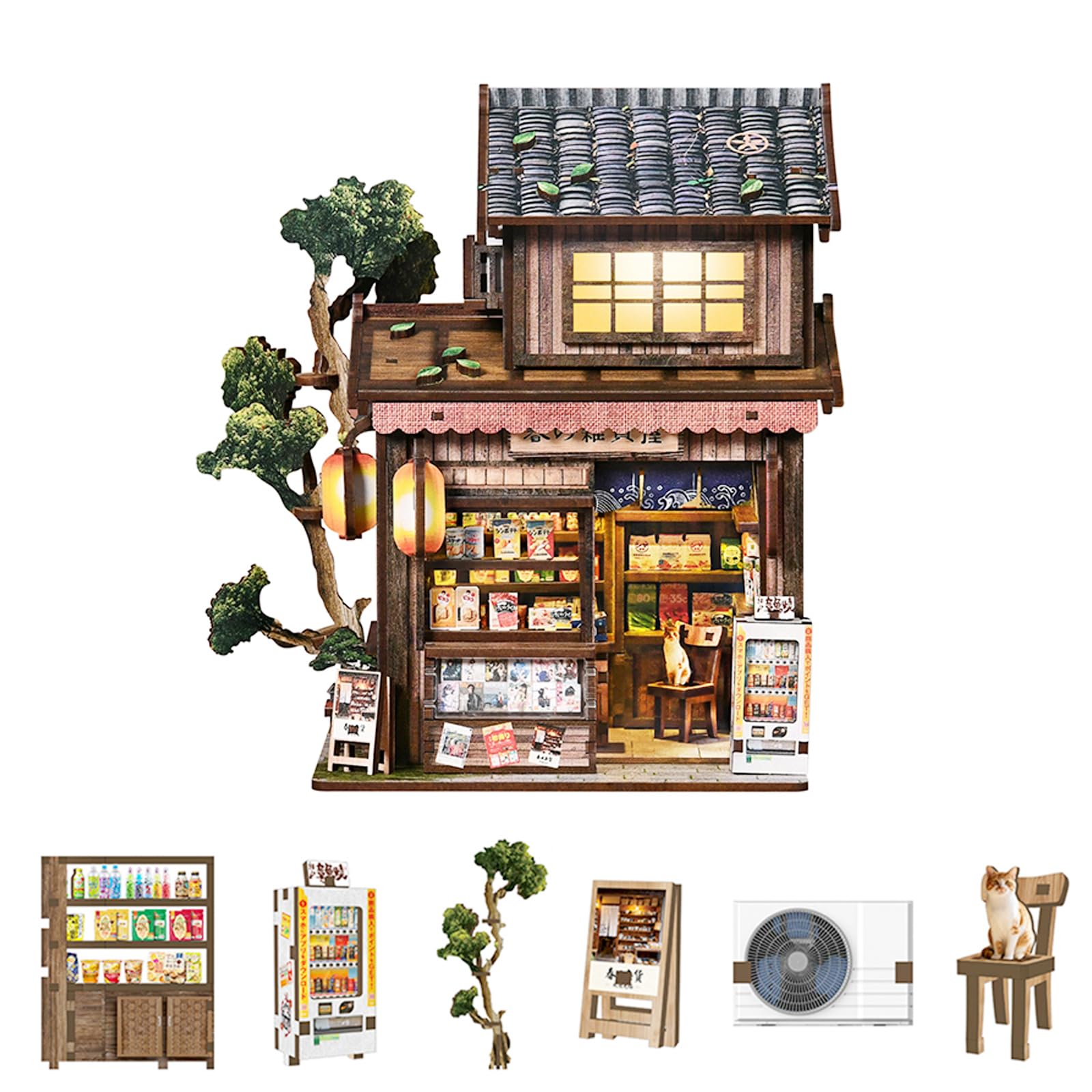Amazon | ミニチュアハウス ドールハウス ブックヌック 手作りキット