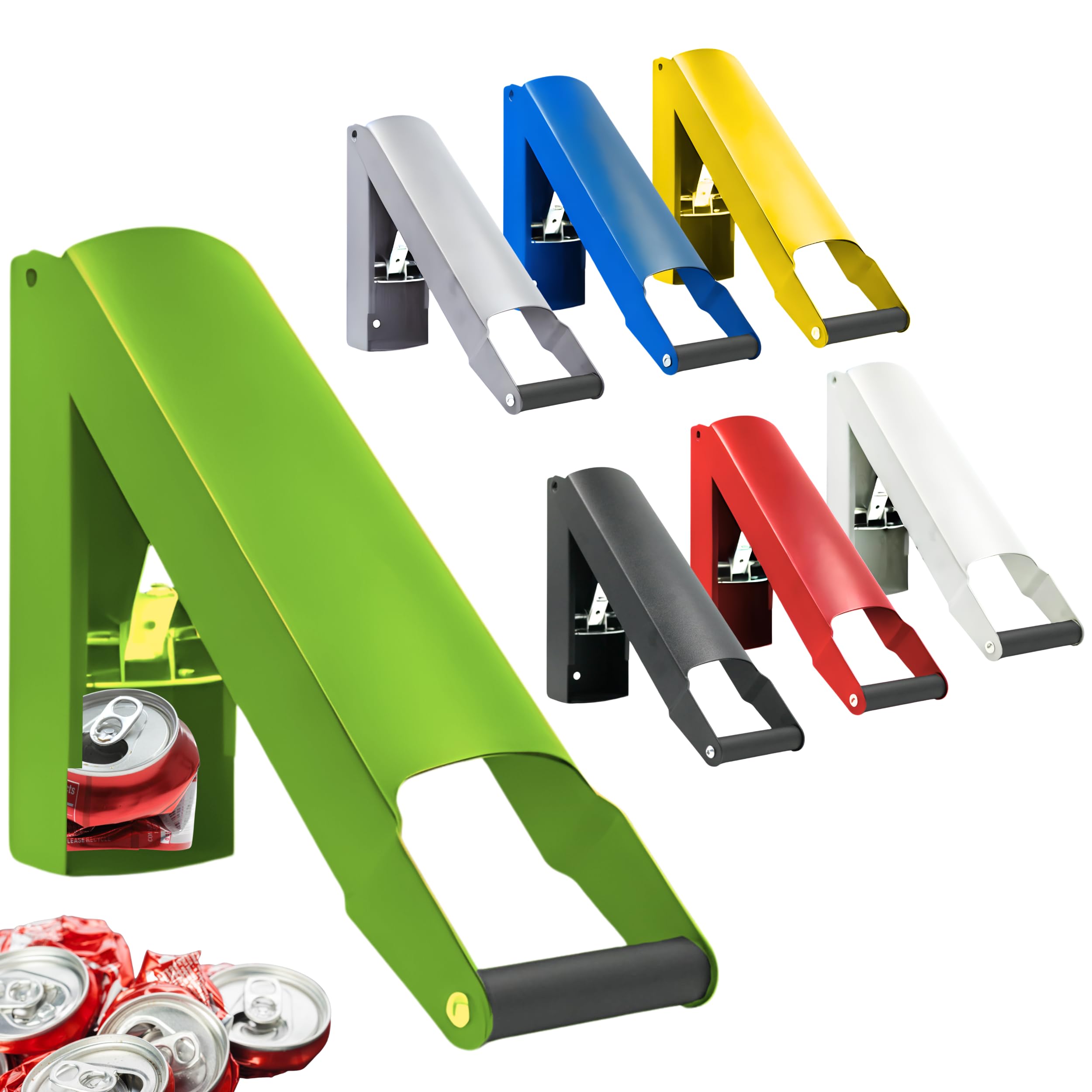 Wall Mounted Can Crusher Green – Heavy Duty Can Crushers for Recycling Compactor for Seltzer Soda Beer Cans Plastic Bottle Crusher Smasher Can Aluminum Can Crusher for Recycling Can