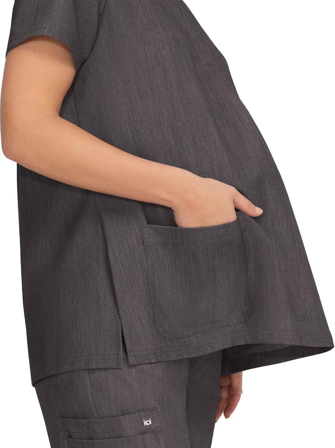 KOI Next Gen Onboard Women's 2-Pocket Maternity Scrub Top