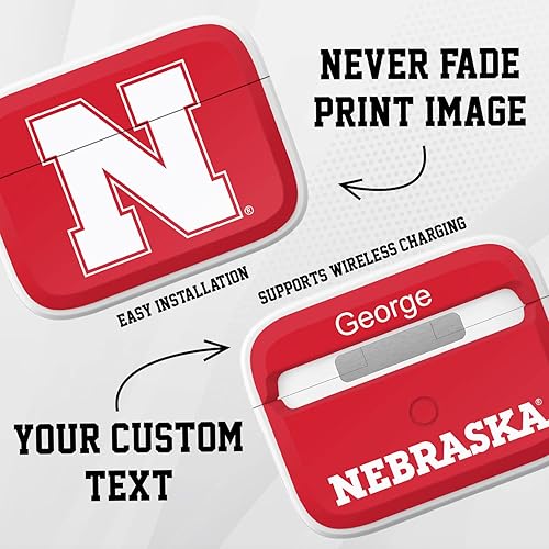 Vista 160 de AFFINITY BANDS Texas Longhorns HDX - Funda con nombre personalizado compatible con Apple AirPods Pro 1 y 2 (negro clásico)