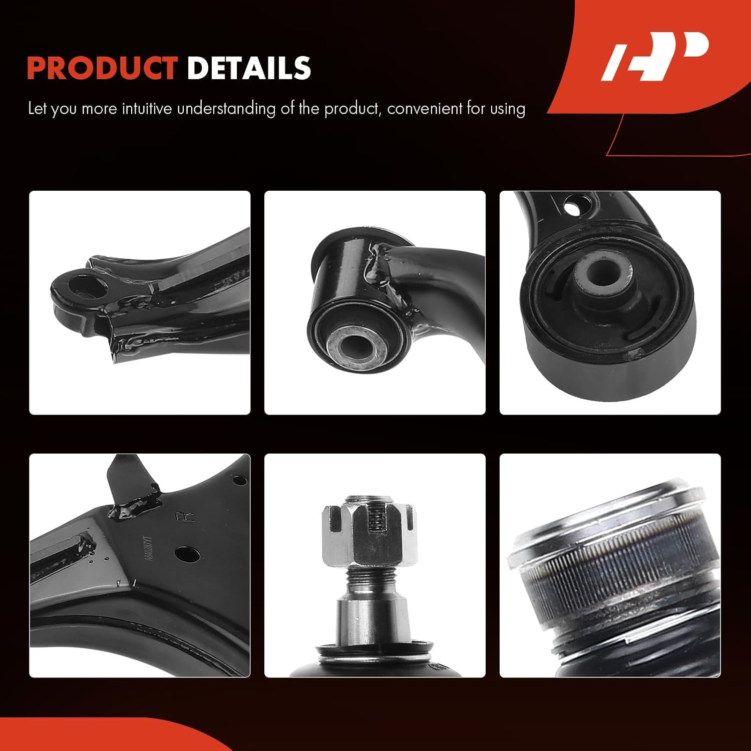 A-Premium 4Pcs Front Suspension Kit, Upper Control Arm Lower Ball Joint, Compatible with Honda Civic 2001 2002 2003 2004 2005