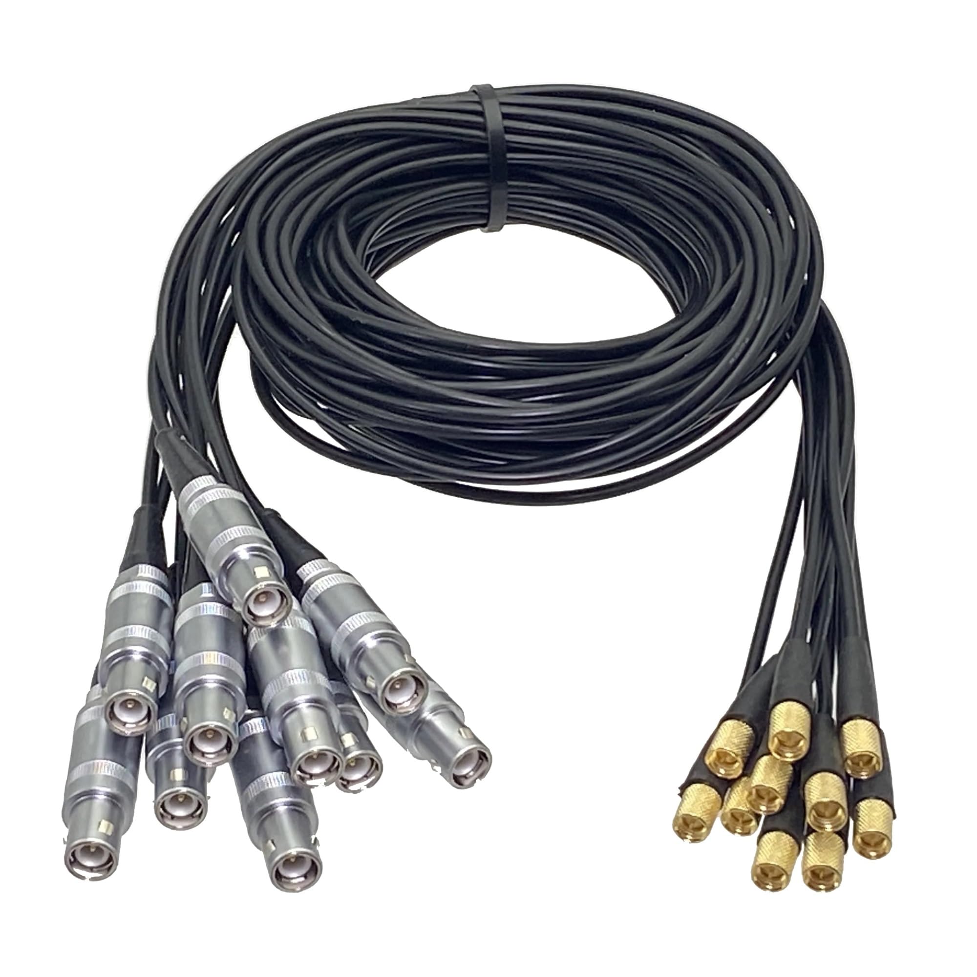 Connecteur mâle RG174 L5 M5 à C9 FFA 1S for détecteur de défauts ultrasonique, bornes fil câble en queue cochon 12 "~ 10 pieds, 5 pièces(10Pcs,3FT (1M))