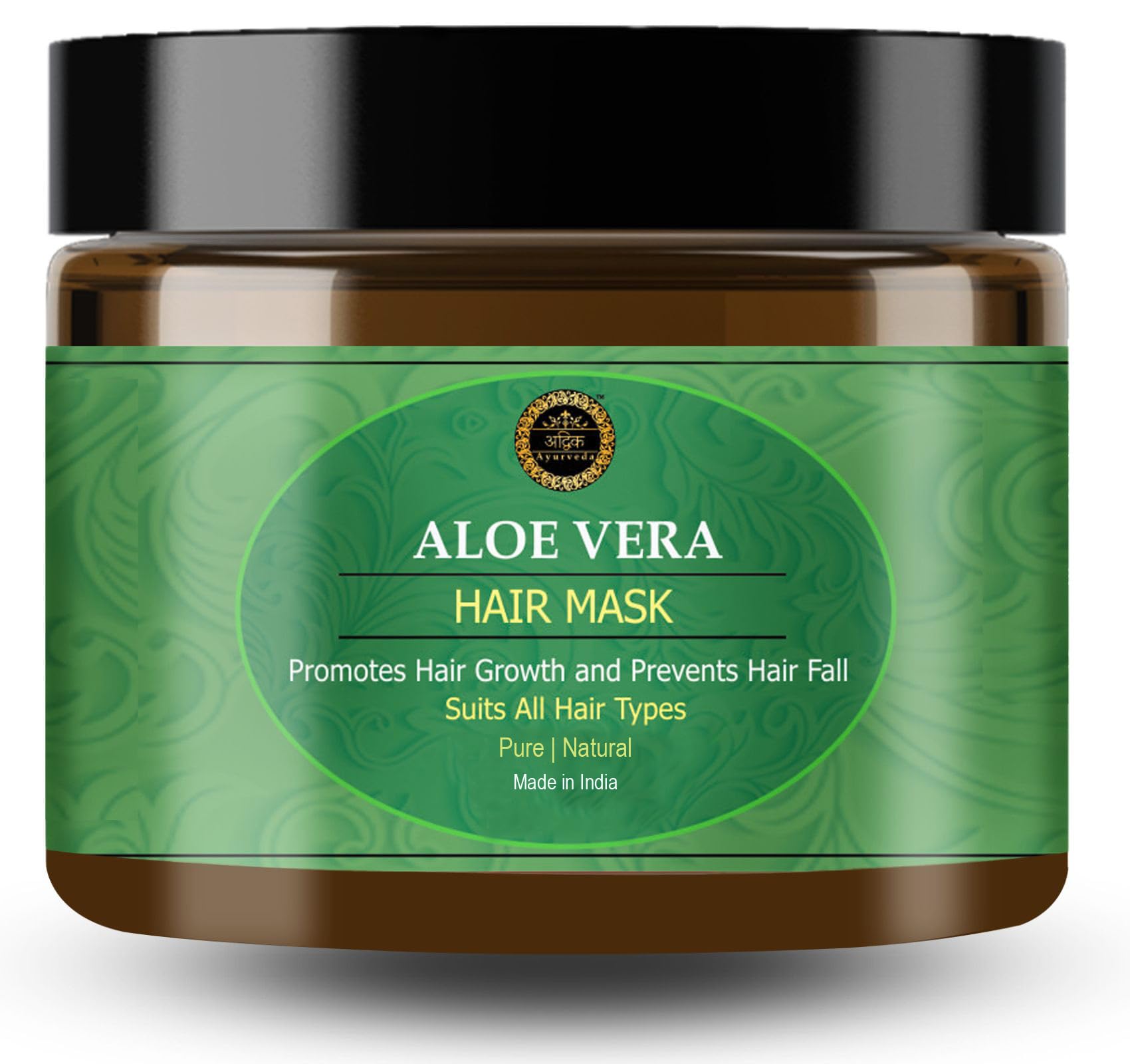 Advik Ayurveda Aloe Vera Hair Mask for Dry & Frizzy Hair, 70 gr | Hair Mask for Hair Growth, Dandruff and Hairfall Control | For all Hair Types-image-3