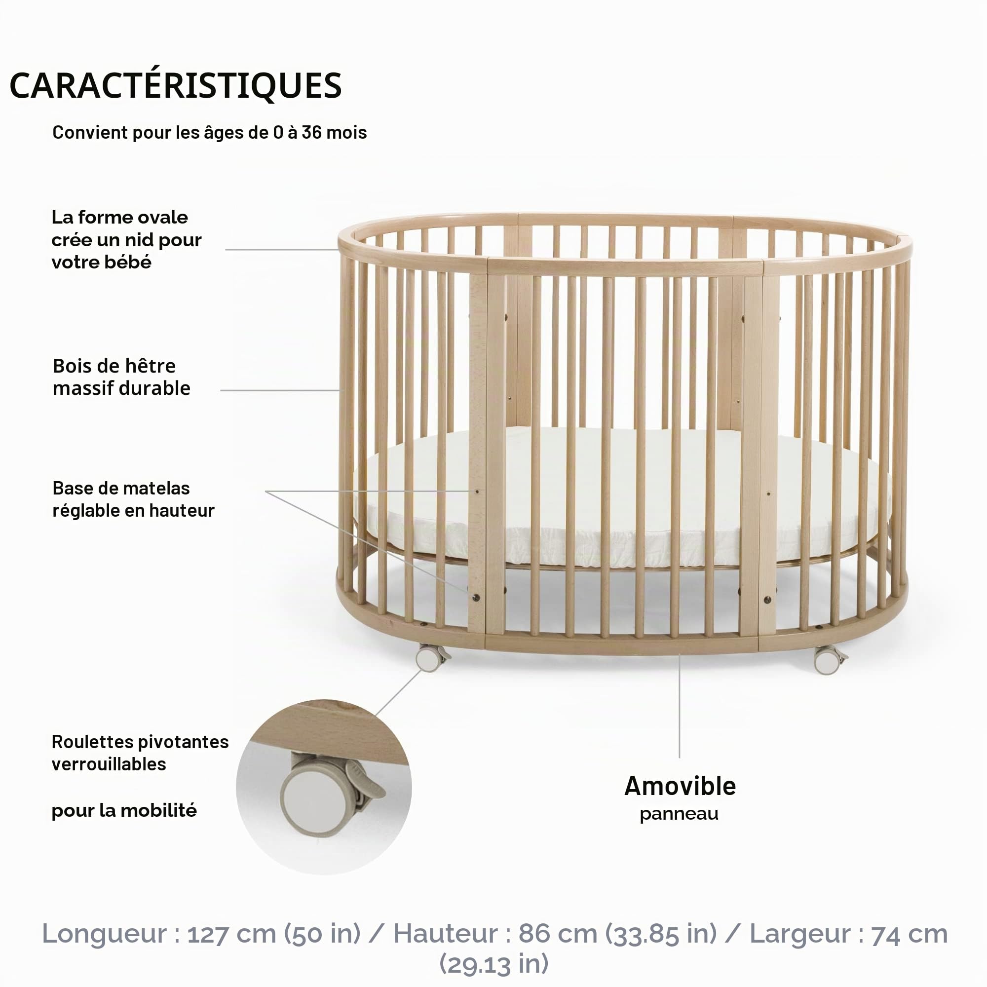 Lit bébé Sleepi Natural - Stokke
