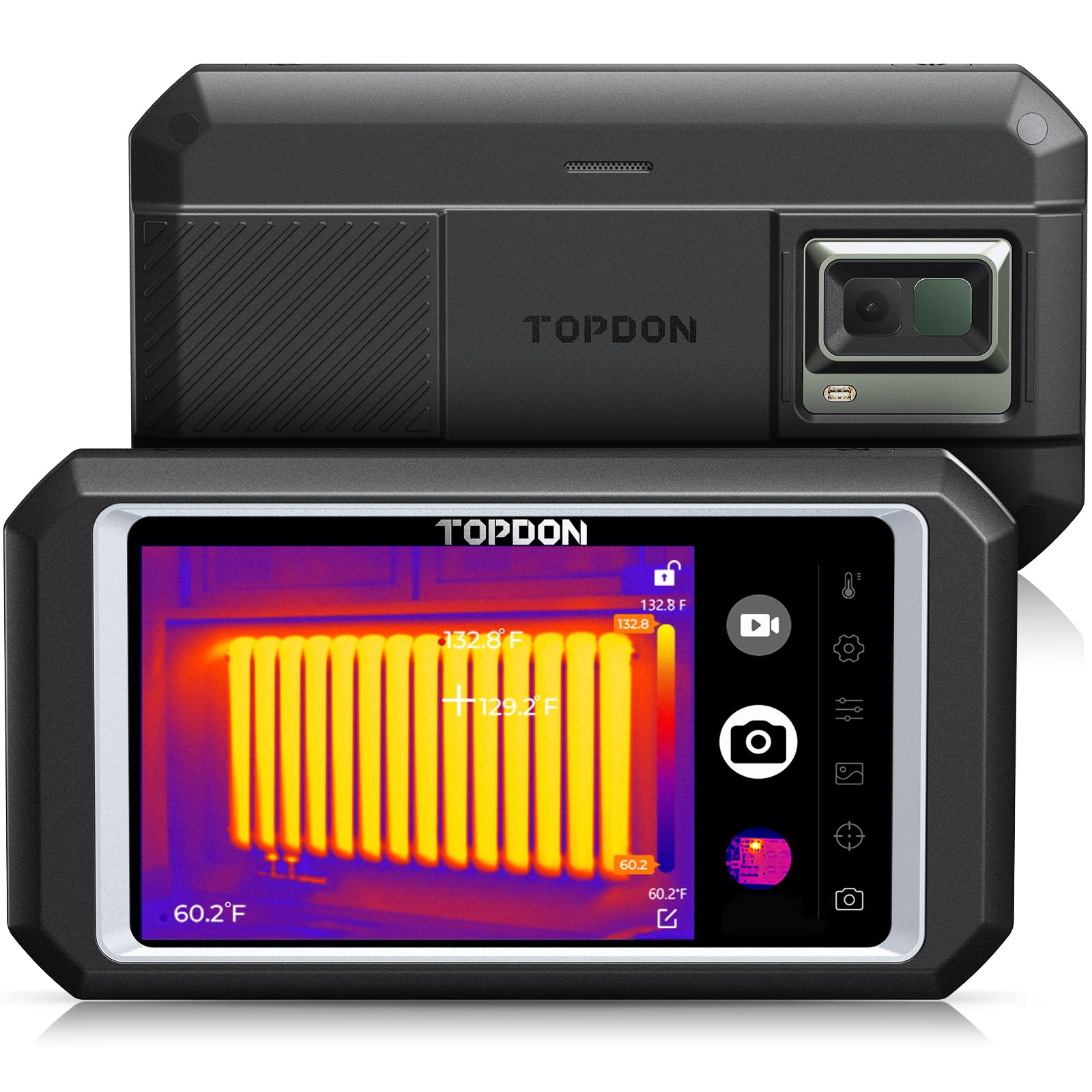 TC003 Thermal Imaging Camera, 512x384 TISR High Resolution Dual-Camera with 2MP Visual Thermal Camera, 5" Touch Screen, -4°F~1022°F, 25 Hz, Android 11.0 OS, IP55 Thermal Imager 32GB Storage