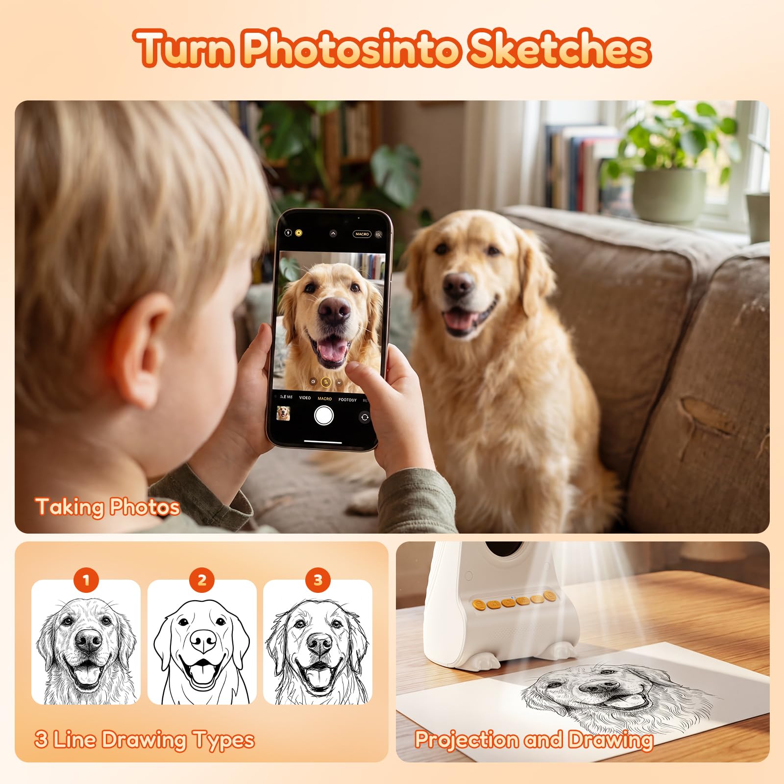 Proiettore per tablet da disegno per bambini 5-12 anni,Scatola per storia per bambini | Trasformare Foto In Disegni Giocattolo Creativo & Tablet Schizzo Di Natale & Compleanno Ragazza Ragazzo