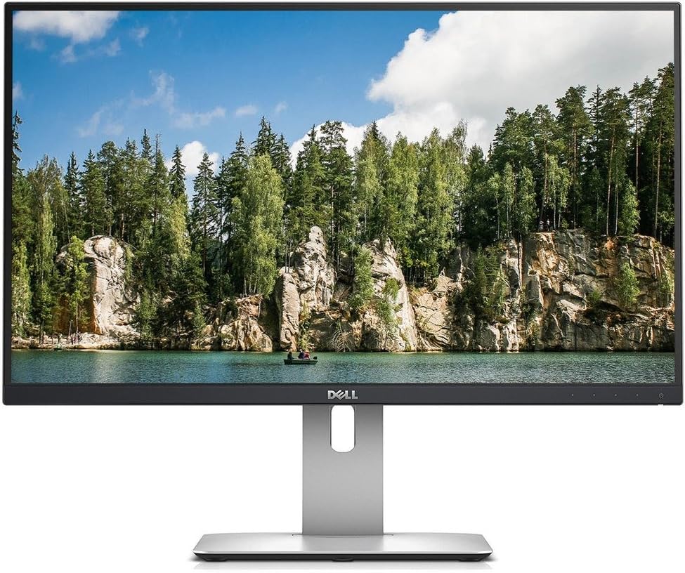 DELL U2515H ADZG 25-Inch LCD Monitor, 350 cd/m2, 2560 x 1440 at 60 Hz, IPS, 8ms, HDMI/DP/Mini DP/USB