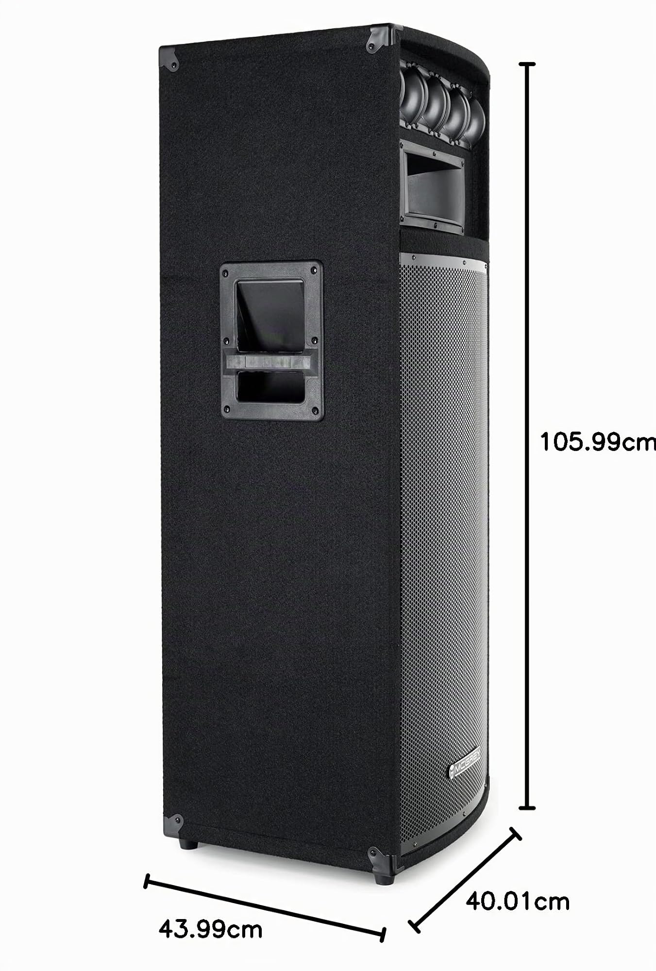 McGrey PowerDJ-212 Système de sonorisation Passif, la Paire 2 x 800W