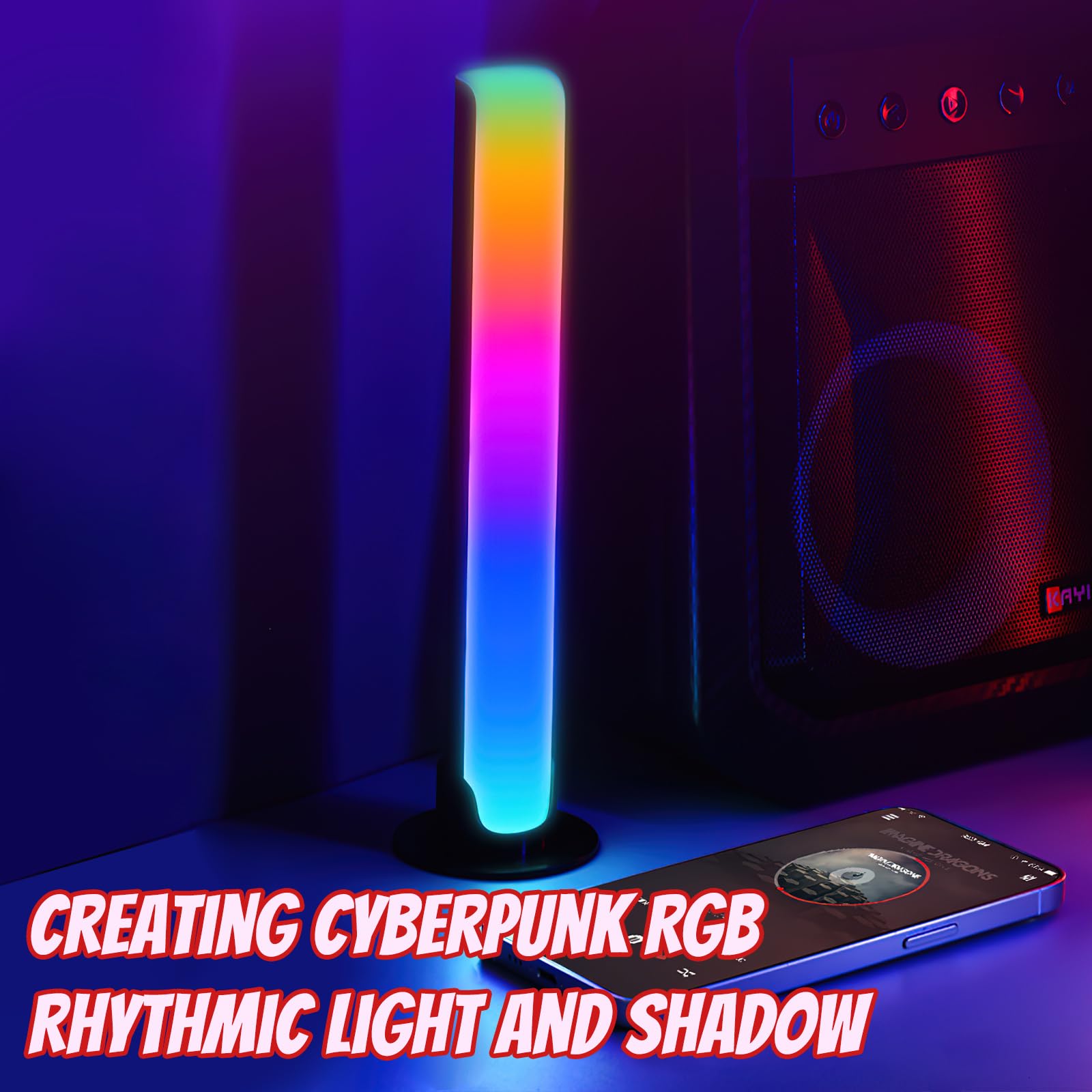 Luce LED Ritmo Musicale - Barra RGB Voice-Activated Per Atmosfera E Festa - Foto 8