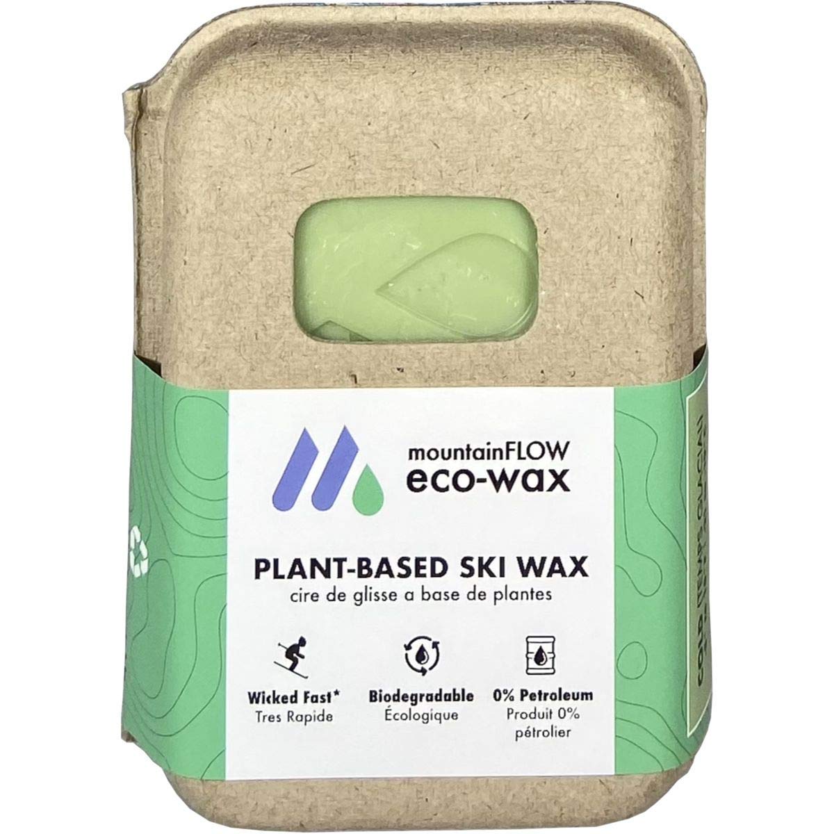 mountainFLOW Plant-Based, Biodegradable, Petroleum Free Ski/Snowboard Hot Wax