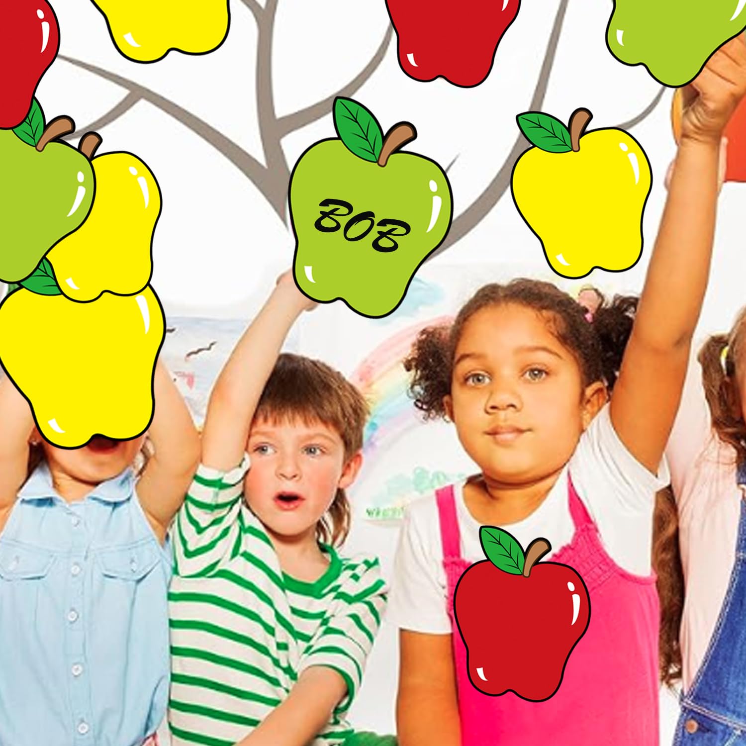 Apples Bulletin Board Cutouts Apples Classroom Cutouts Teachers Day Appreciation Gifts Card Wall Apple Cutout Apple Shape Motivational Thank You Card for Teacher Student Back to School 30 Pcs - Image 4