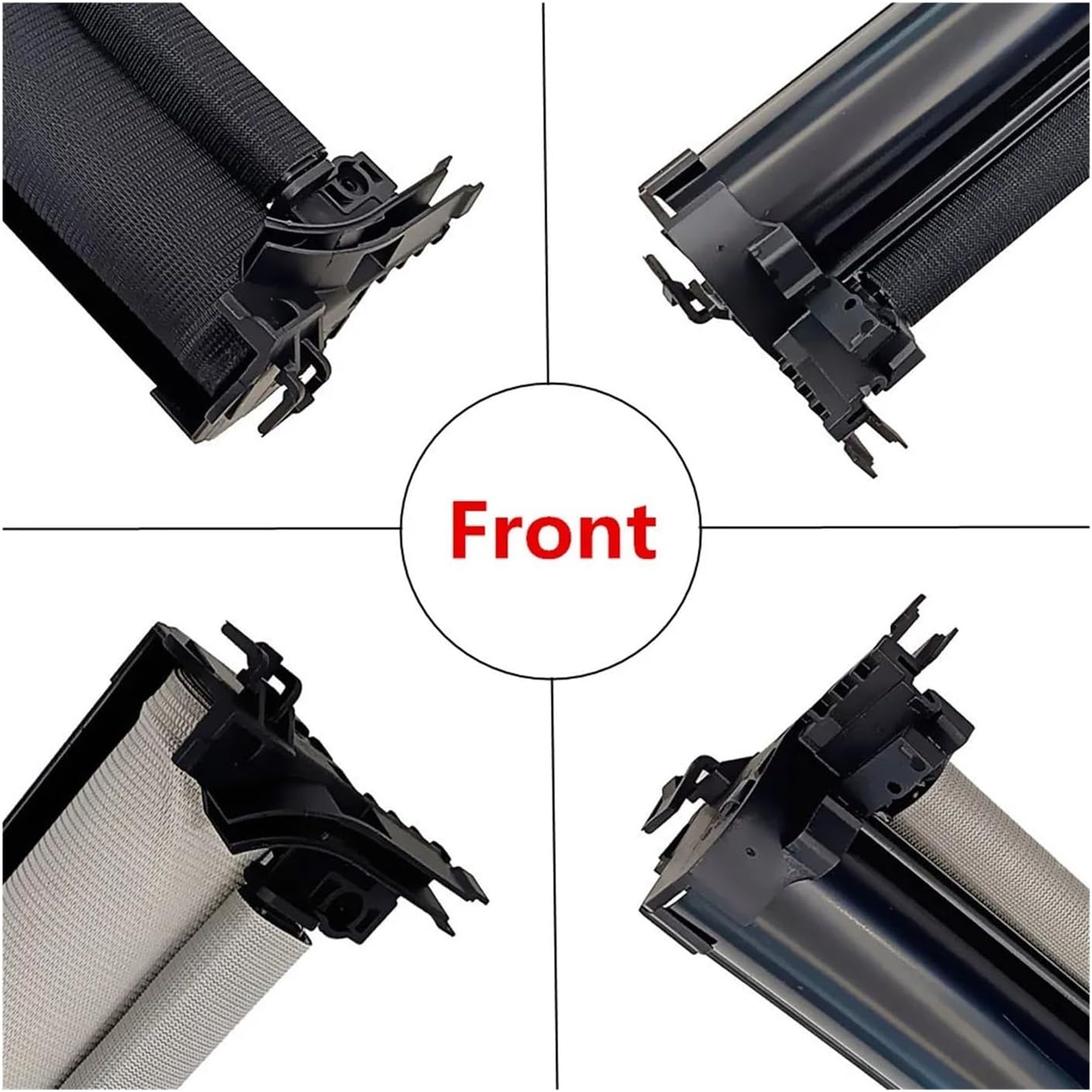 Car Panorama Sunroof Sunshade Curtain Cover Assembly Compatible For Benz GLA X156 X205 W205 C200 C220 C260 C300 2014-2016-2019(Black Rear)