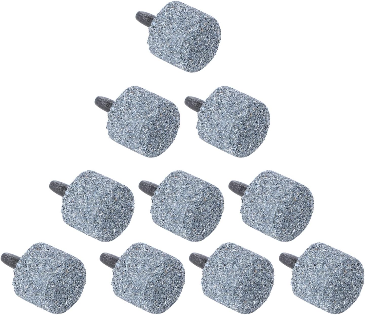 GANAZONO 10pcs Aquarium Air Stones Bubble Diffusers Mute Fish Tank Air Bubbler Cylindrical Oxygen Pump Accessories for Hydroponic and Aquarium Use