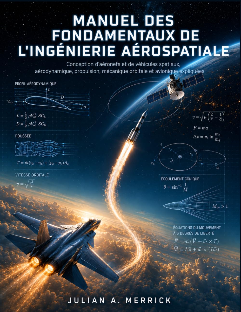 MANUEL DES FONDAMENTAUX DE L'INGÉNIERIE AÉROSPATIALE: Conception d'aéronefs et de véhicules spatiaux, aérodynamique, propulsion, mécanique orbitale et avionique expliquées