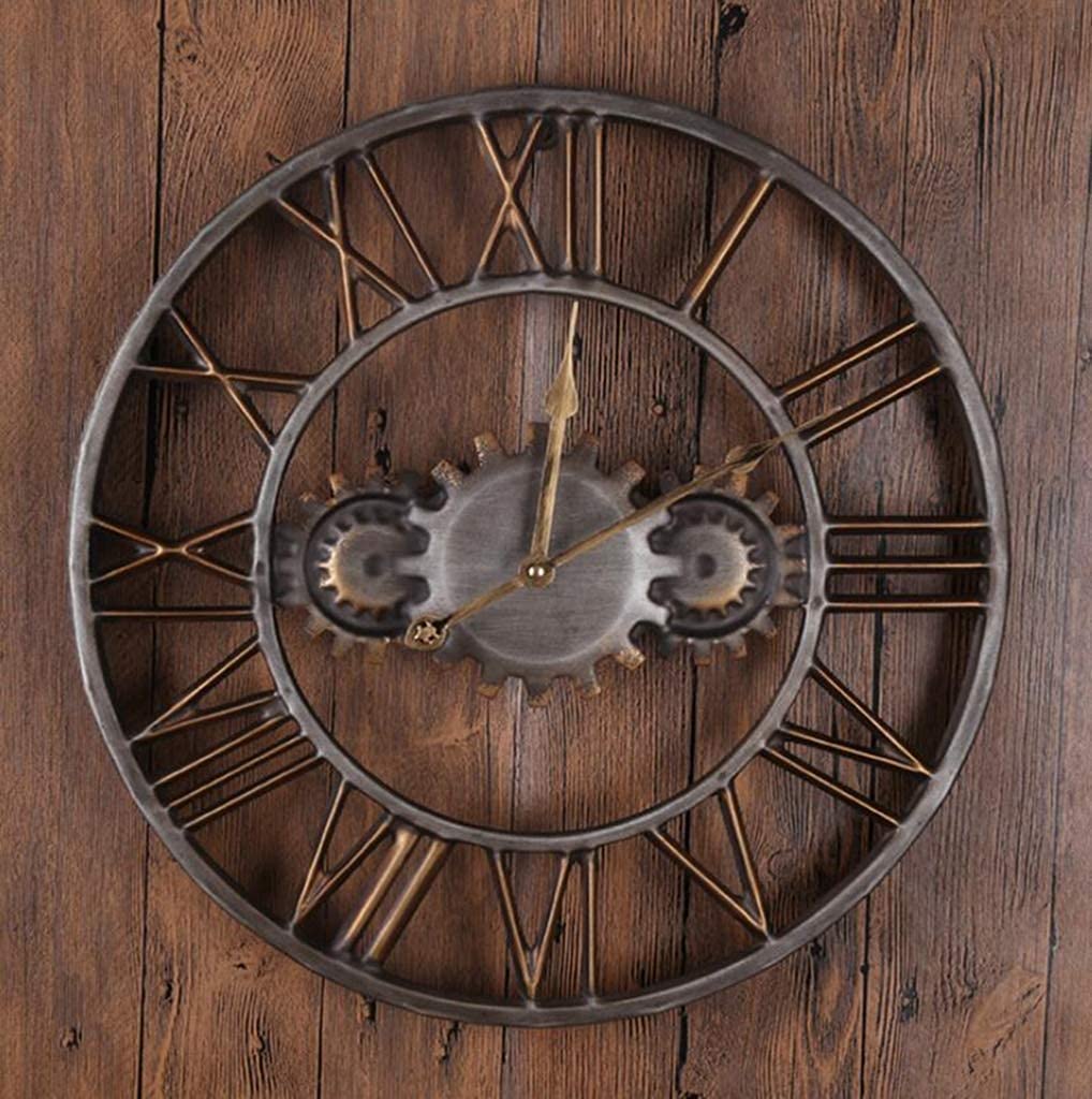 Horloge murale de jardin extérieur rétro 50 cm à chiffres romains