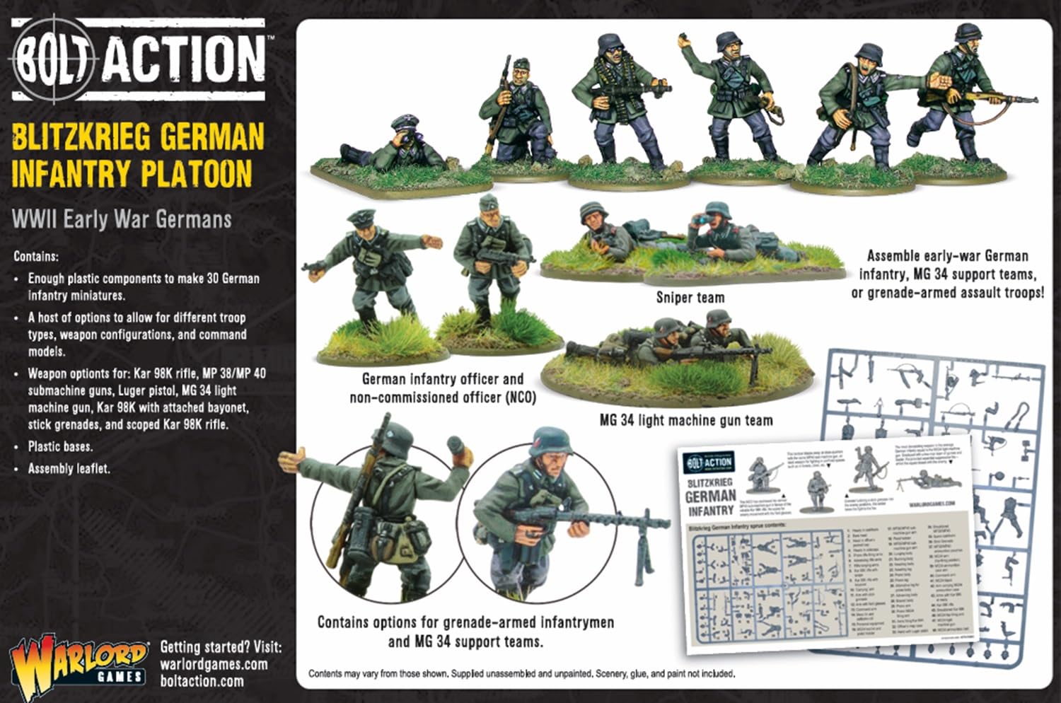 Amazon.com: Warlord Games Blitzkrieg German Infantry - 28mm Scale
