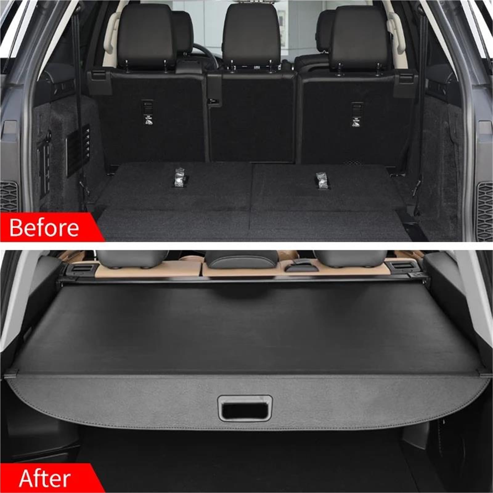 Generico Copertura Bagagliaio per Land per Rover per Discovery 5 Baule Retrattile Copertura del Carico Portapacchi Scudo Anti-Peeping Accessori per La Privacy Copertura del Bagagliaio(Canvas)