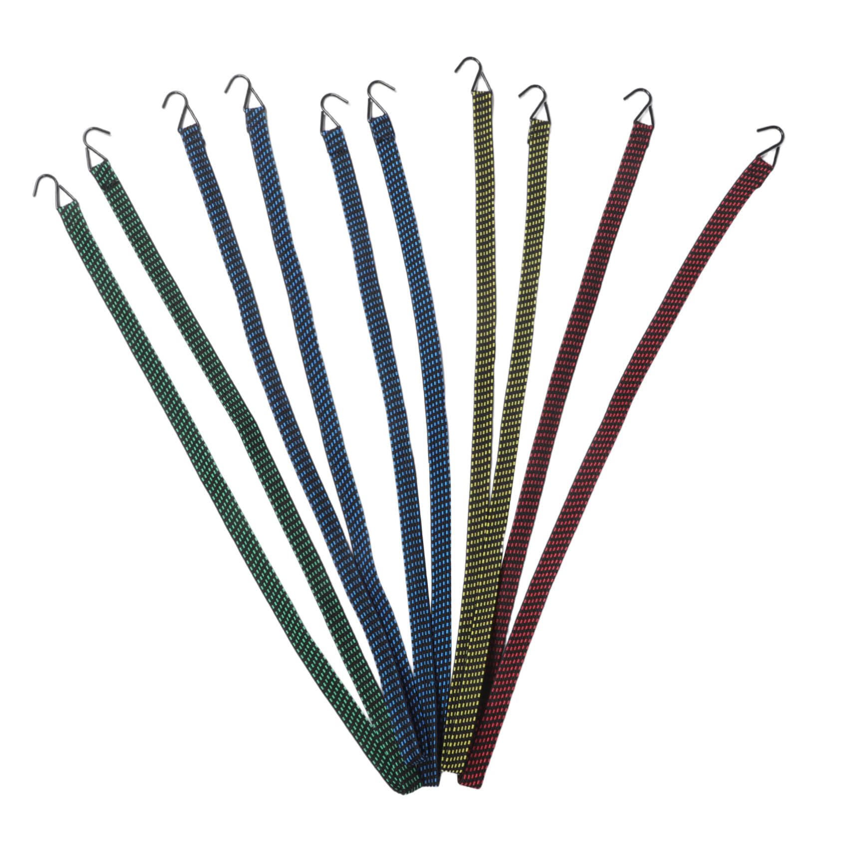 Milisten 5pcs Heavy Duty Elastic Tie Down Straps with Hooks for Motorcycles Camping Gear and Luggage Durable Bungee Cords for Versatile Binding Needs