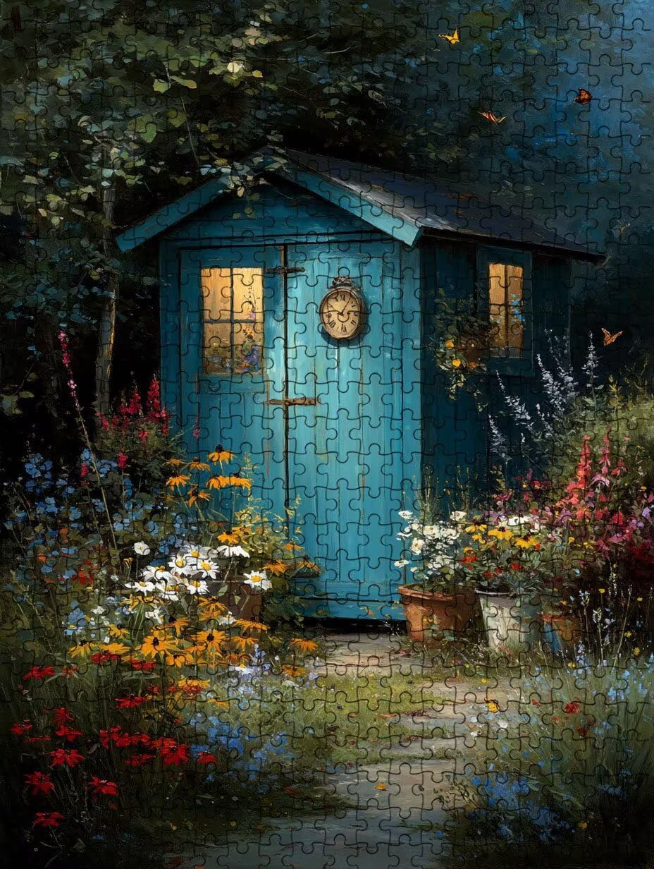 GartenhüTte Puzzle 5000 Teile Erwachsene, Jigsaw Puzzle 5000 Teile, Komplex Herausfordernd Puzzles, Familie Aktivität Spiele, Impossible Klassische Puzzles, für Wanddekoration und Geschenke FNKL2-550