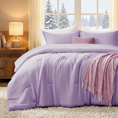 Miniatura 25 de Juego de edredón tamaño Queen de 3 piezas, suave, ligero, transpirable, para todas las estaciones, tamaño Queen (edredón de 90 x 90 pulgadas y 2