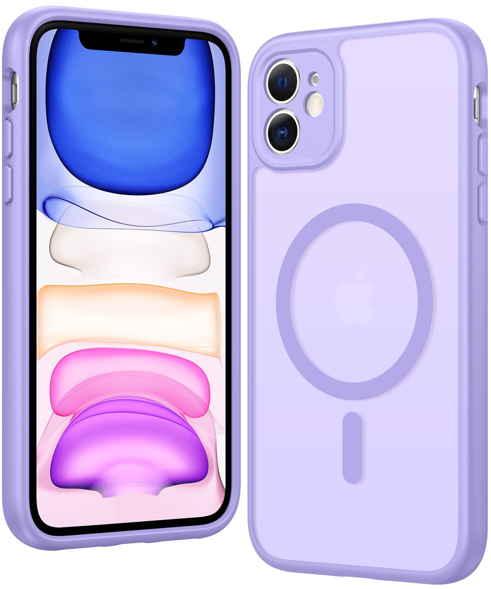 FNTCASE for iPhone 11 Case Clear Compatible with Magsafe Anti Yellowing | Magnetic Phone Cases, Military Grade Drop Protection, Rugged Shockproof Protective, Slim, Transparent Cell Cover